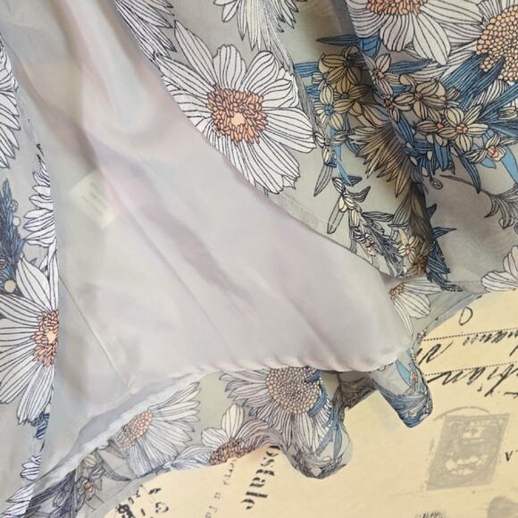 Astr Muted Floral Skirt small - Picture 4 of 9